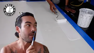 Taking non-skid mold off $500,000 yacht! + BIG ANNOUNCEMENT! – Episode 124