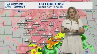 Freezing rain sleet likely for Waco Central Texas by Saturday morning
