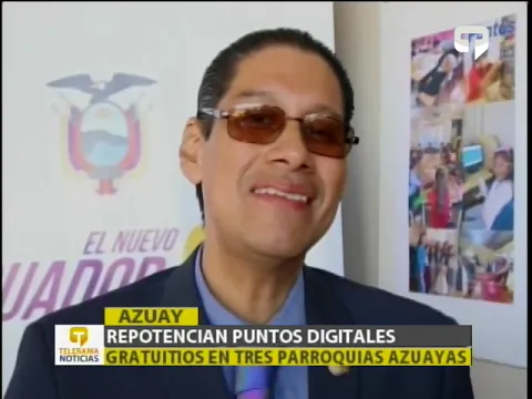Repotencian puntos digitales grauitos en tres parroquias azuayas