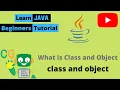 2 4 Class and Object in Java Java OOPs Concept Class and Object