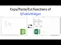 How to create the direct copy and paste functions between QTableWidget and Excel in PyQt6