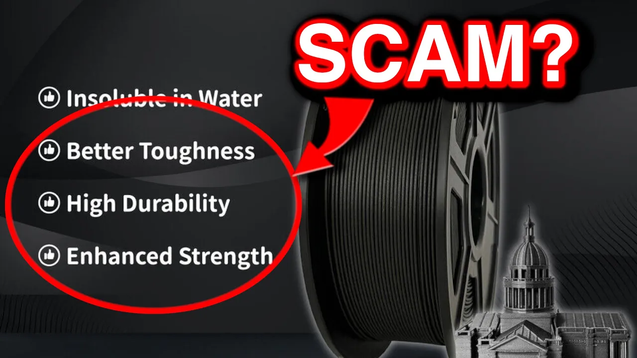 The biggest SCAM in 3D Printing? How filament stores try to trick you with carbonfiber "reinforced"