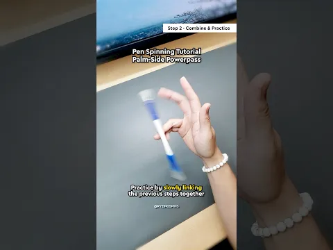Palm-Side Powerpass Pen Spinning Tutorial 💫