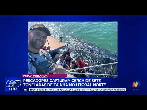 Pesca anilhada: pescadores capturam cerca de sete toneladas de tainha no Litoral Norte