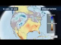 Monthly precipitation forecast for the USA 2026