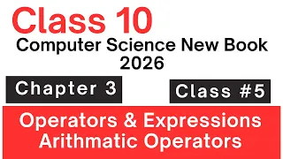 class 10 computer chapter 3 operators in python arithmatic operators