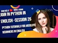 26-Join In Python Python Tutorials For Absolute Beginners In English