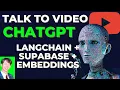 How to Talk To A with LLMs and Javascript QA with ChatGPT Langchain Supabase Embeddings