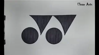 How to Draw Yonex Logo on Paper