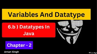 Datatypes In Java Chapter - 2 Java Placement Course