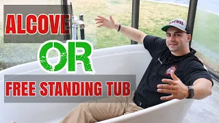 Difference between and Alcove and Freestanding Tub