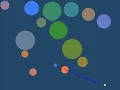 Elastic Circle vs Circle Custom Physics Love 2D