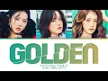 Download Lagu STAYC (Sieun, Yoon \u0026 J) Golden (original: HUNTRIX) Lyrics (Color Coded Lyrics)