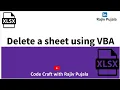 30 How to Delete a Specific Sheet in Excel Using Macros VBA