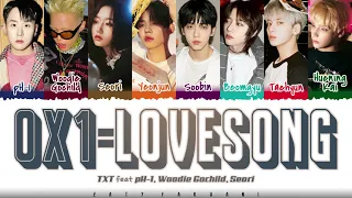 Download TXT - '0X1=LOVESONG' (Remix) [feat. pH-1, Woodie Gochild, Seori] Lyrics [Color Coded_Han_Rom_Eng] MP3