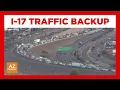 Traffic backed up due to deadly wrong-way crash on I-17 in central Phoenix