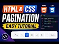 HTML CSS Pagination Tutorial for Beginners