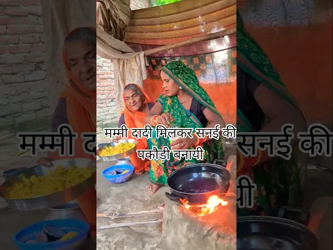 मम्मी दादी मिलकर सनई की पकौड़ी बनायी तुम्हीं मेरेजीवन हो तुम्हें दे जीलूगीं#funnyshots #funnyvideos