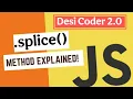 Master the Splice Method in JavaScript with Practical Examples JavaScript Basics Tutorial