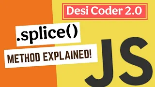 Master the Splice Method in JavaScript with Practical Examples JavaScript Basics Tutorial