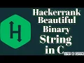 Beautiful Binary String HackerRank Solution in C BE A GEEK