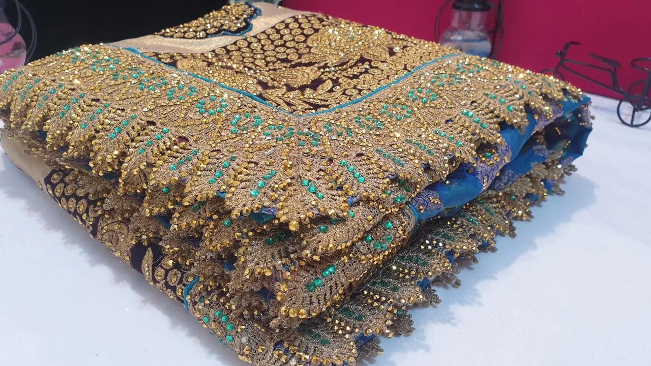 IMPORTED FABRIC DESIGNER BANARASI SAREE IN STONE WORK & ZARI WORK #ZARANGSAREE #BANARASISAREE