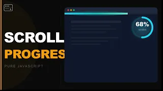 Build a Scroll Progress Bar Pure JavaScript ScratchStart00