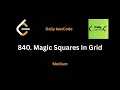 840 Magic Squares In Grid