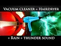 Download Lagu ★ Vacuum Cleaner + Hairdryer + Rain + Thunder sound (dark screen) ★ Sleep aid ★ Relaxing sounds ★