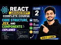 React JS Complete Course Class 02 Code Structure JSX Components Explained