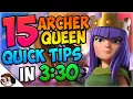 15 Archer Queen QUICK TIPS - Clash Royale How to Use Archer Queen