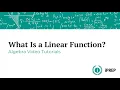 What is a Linear Function - iPREP s Algebra Lessons