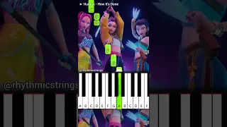Huntrix How It S Done KPop Demon Hunters Piano Tutorial Shorts Netflix 