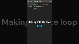 Infinite Loop in Python