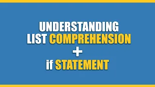 LIST COMPREHENSION FILTERING EXPLAINED python tricks