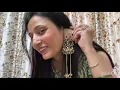 Review of cord set earrings and saaree ll baby cuteness