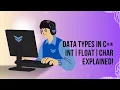 C Data Types Explained int float char with Examples