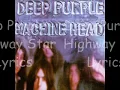 Deep Purple - Highway Star Lyrics