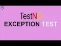 TestNG Exception Test