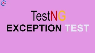 TestNG Exception Test