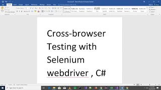 best on Parallel browser testing Cross browser Testing with selenium Webdriver and C on