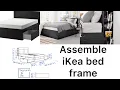 Assemble BRIMNES Queen bed frame
