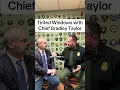 Discussing tinted windows with Chief Bradley Taylor Hazen AR
