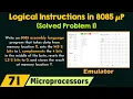 Logical Instructions in 8085 Microprocessor Solved Problem 1