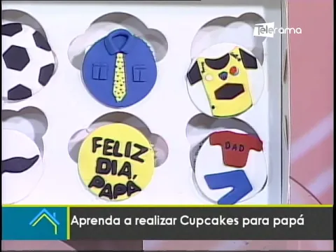 Aprenda a realizar cupcakes para papá
