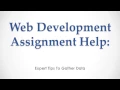 Web Development Assignment Help Expert Tips To Gather Data