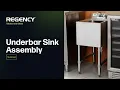 Regency Underbar Sink Assembly