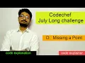 Missing a Point CodeChef July Long Challenge 2020 CODECHEF