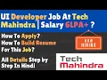 Tech Mahindra Hiring For UI Developer Freshers Salary 6 LPA All Details Explained