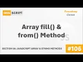 The Array fill from Method Array String Methods A Complete Modern JavaScript Course